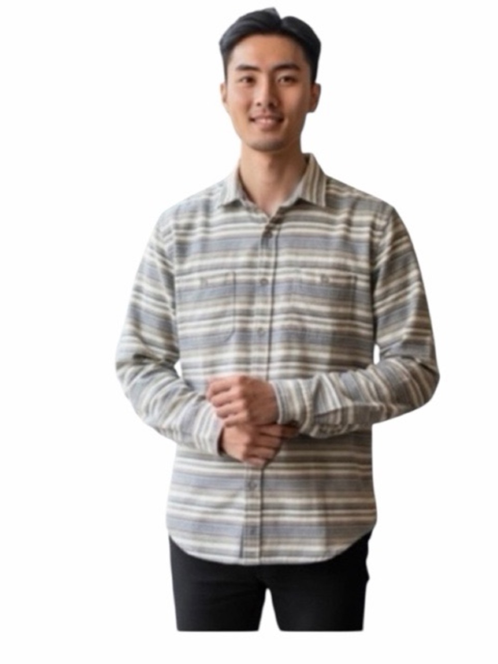 Howe On The Bamm Striped Men’s‎ Button-Up Shirt NWT